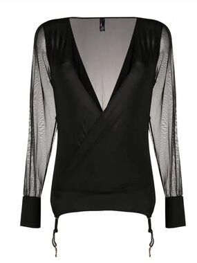 MAISON CLOSE
Madame Rêve Wrap Playsuit S harness top NEW